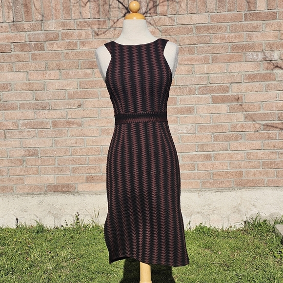 Maeve black & brown structured dress - Picture 8 of 10
